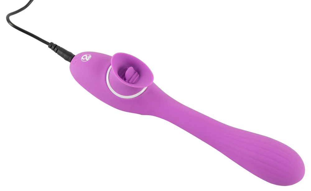 2 Funktion Vibrator Med Tunga - 22 cm - Image 10