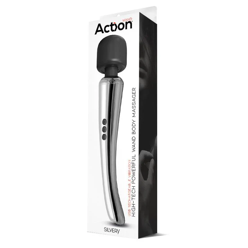 Action Silvery Wand Massager - Image 7