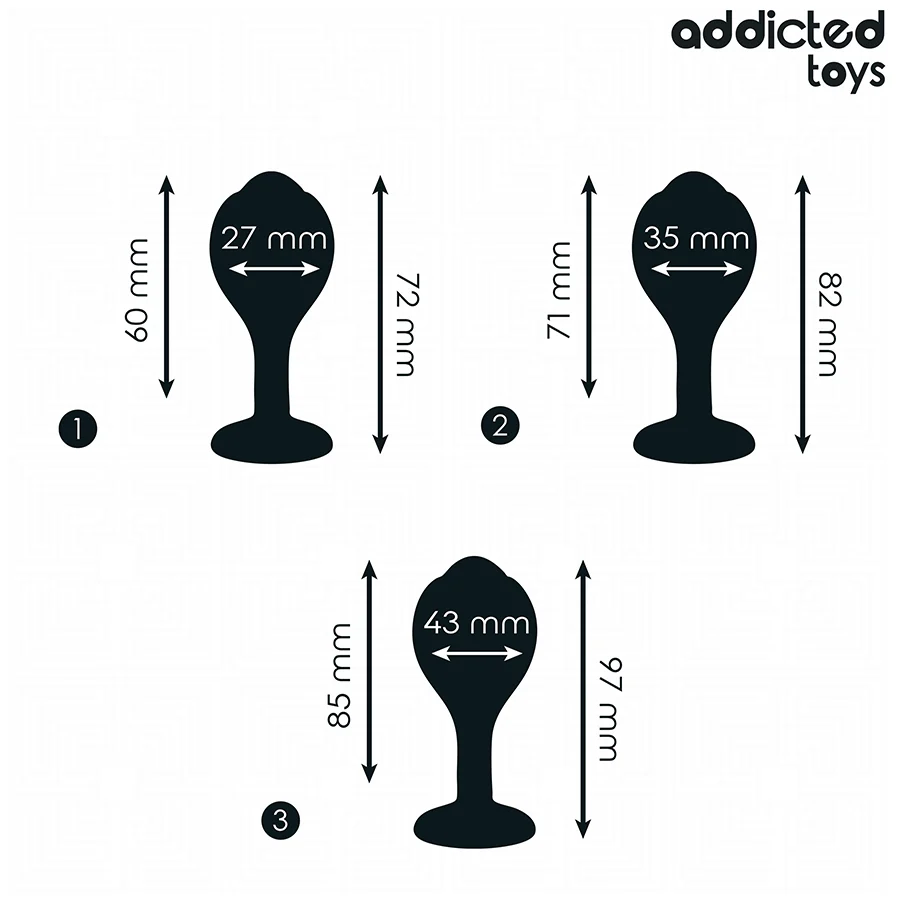 Addicted Toys Analpluggar 3-pack - Image 5