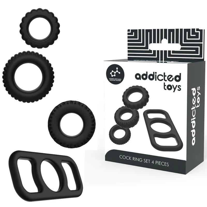 Addicted Toys Cockring Set 4-pack