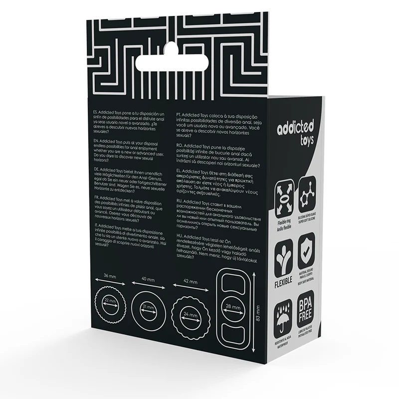 Addicted Toys Cockring Set 4-pack - Image 4