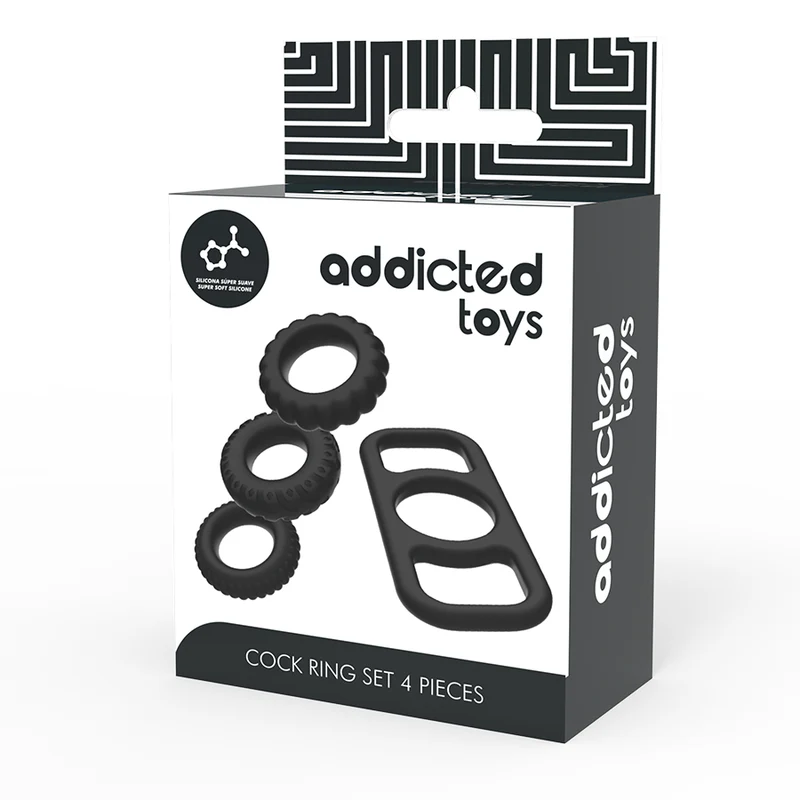 Addicted Toys Cockring Set 4-pack - Image 5