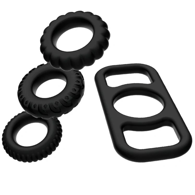 Addicted Toys Cockring Set 4-pack - Image 7