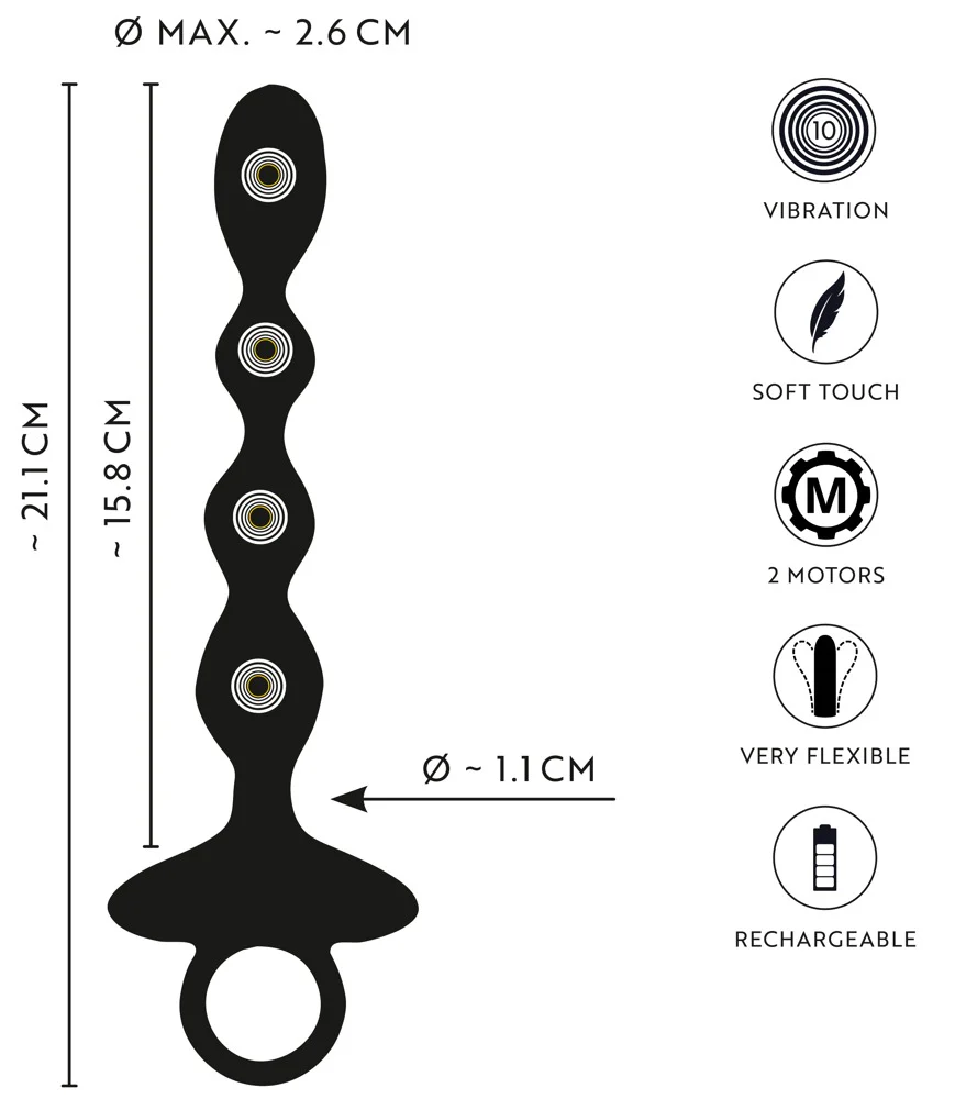 ANOS Flexible Anal Beads - Image 9