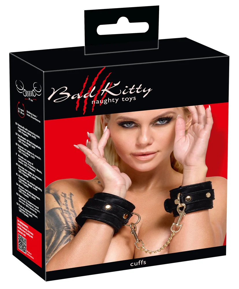 Bad Kitty Black Handcuffs - Image 5