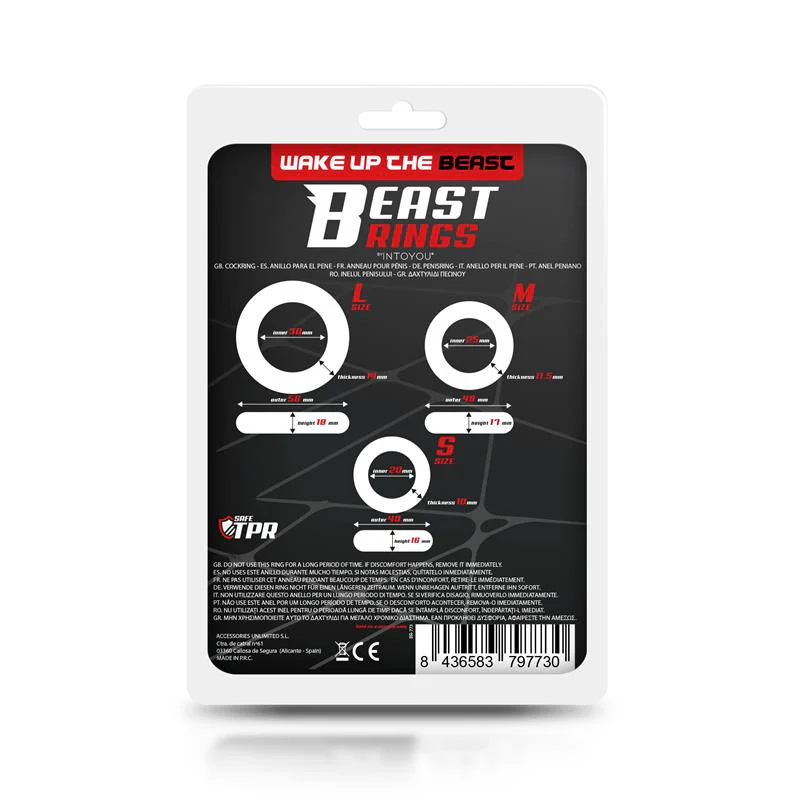 Beast Cockring Set 3-Pack - Image 5