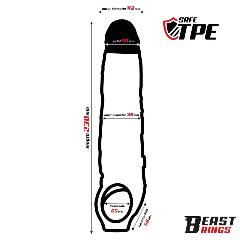 Beast Rings Penis Sleeve 23 cm - Image 6