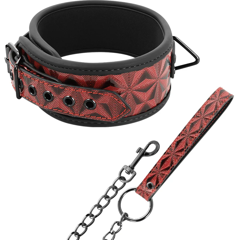 BegMe Röd Halsband Med Koppel - Image 2