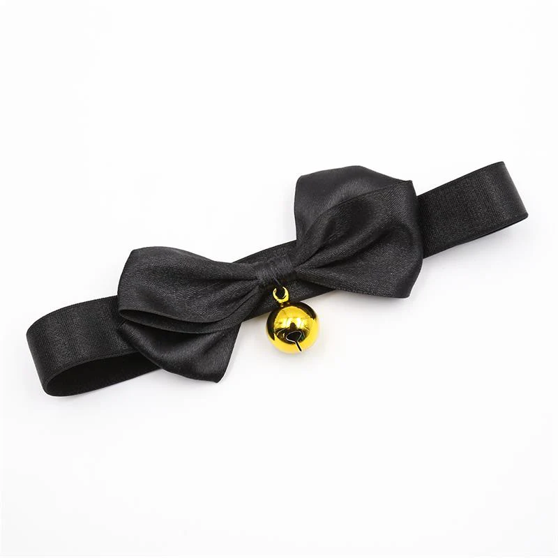 Black Bow BDSM Collar - Image 3