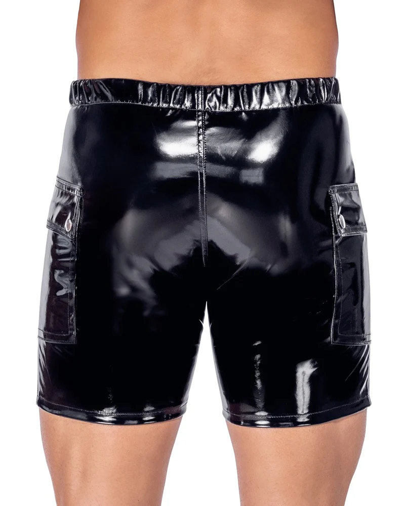 Black Level Vinylshorts med Fickor - Image 3