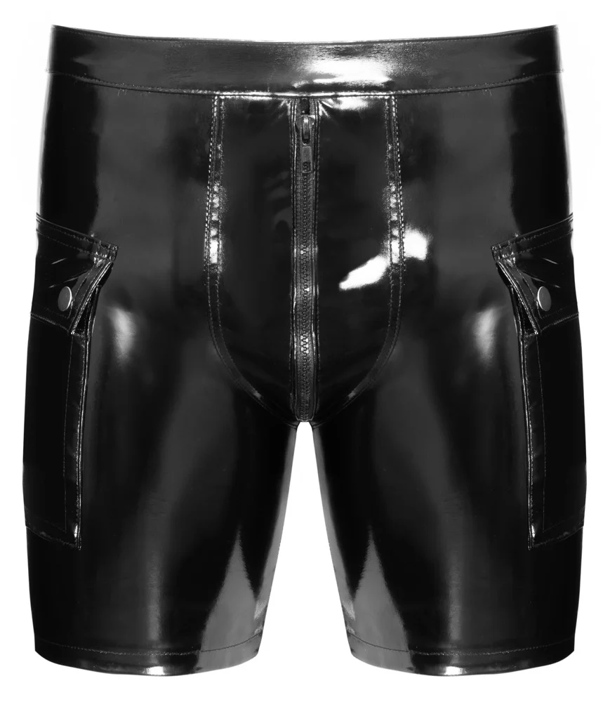 Black Level Vinylshorts med Fickor - Image 5