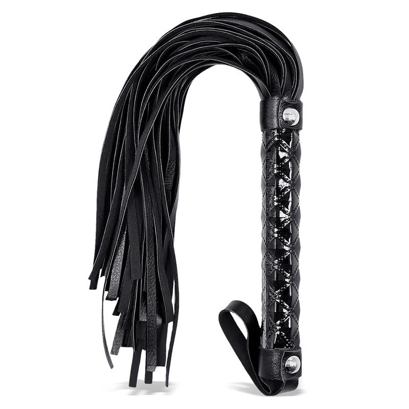 Black Sapphire Vegan Flogger - Image 2