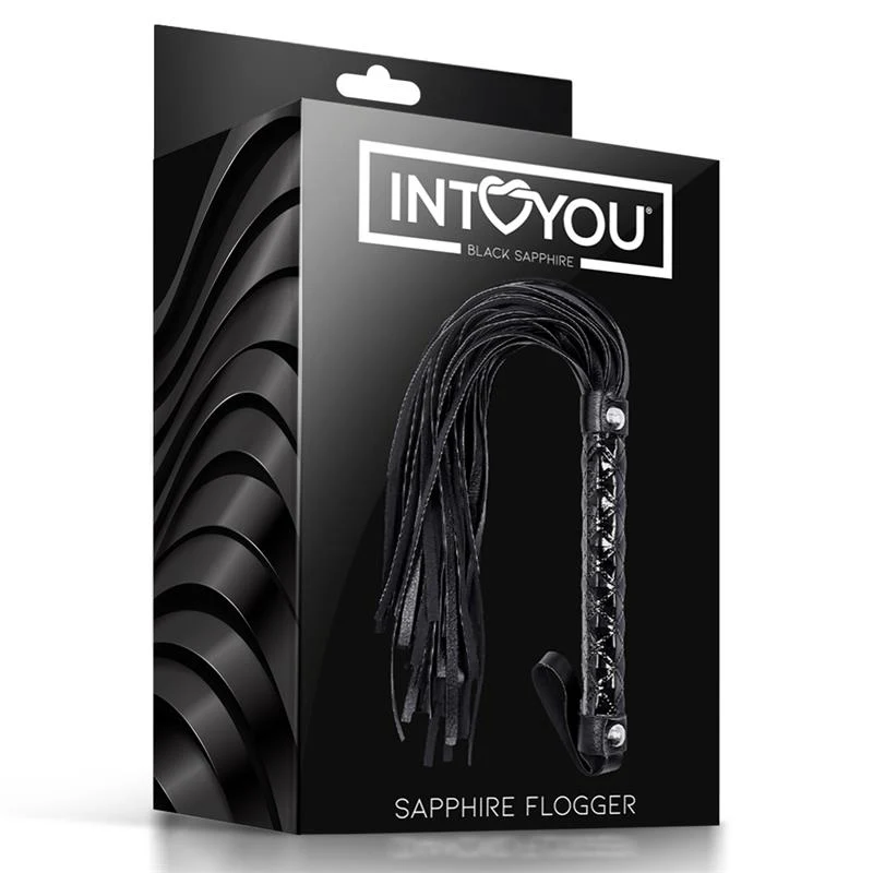 Black Sapphire Vegan Flogger - Image 5