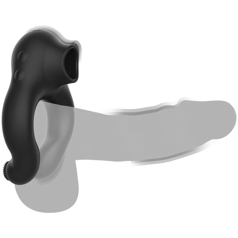 Black&Silver Licking Penisring - Image 6