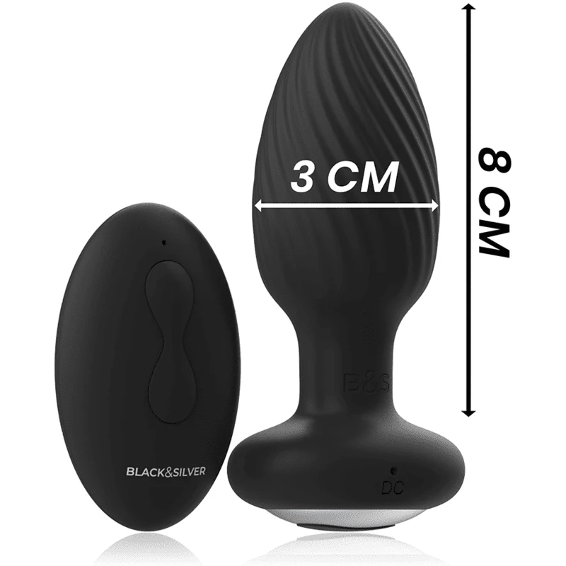 Black&Silver Wells Fjärrstyrd Buttplug - Image 3