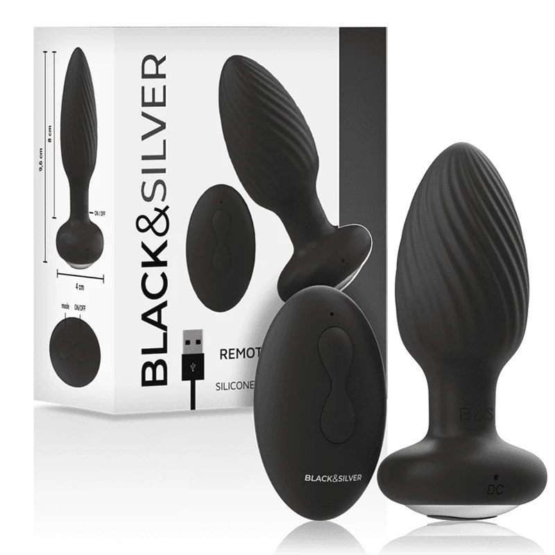 Black&Silver Wells Fjärrstyrd Buttplug - Image 4