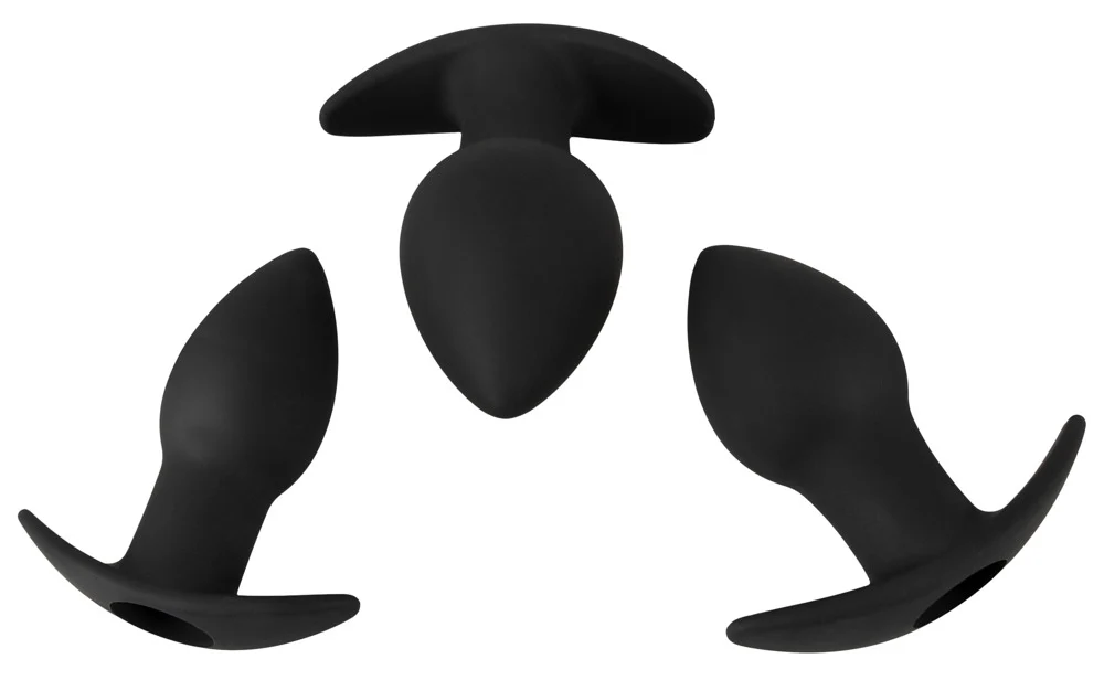 Black Velvets 3-Delat Buttplugset - Image 2