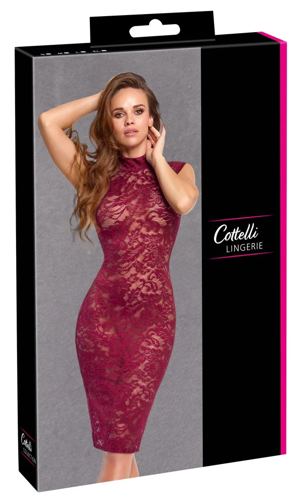 Bordeaux Lace Klänning - Image 6