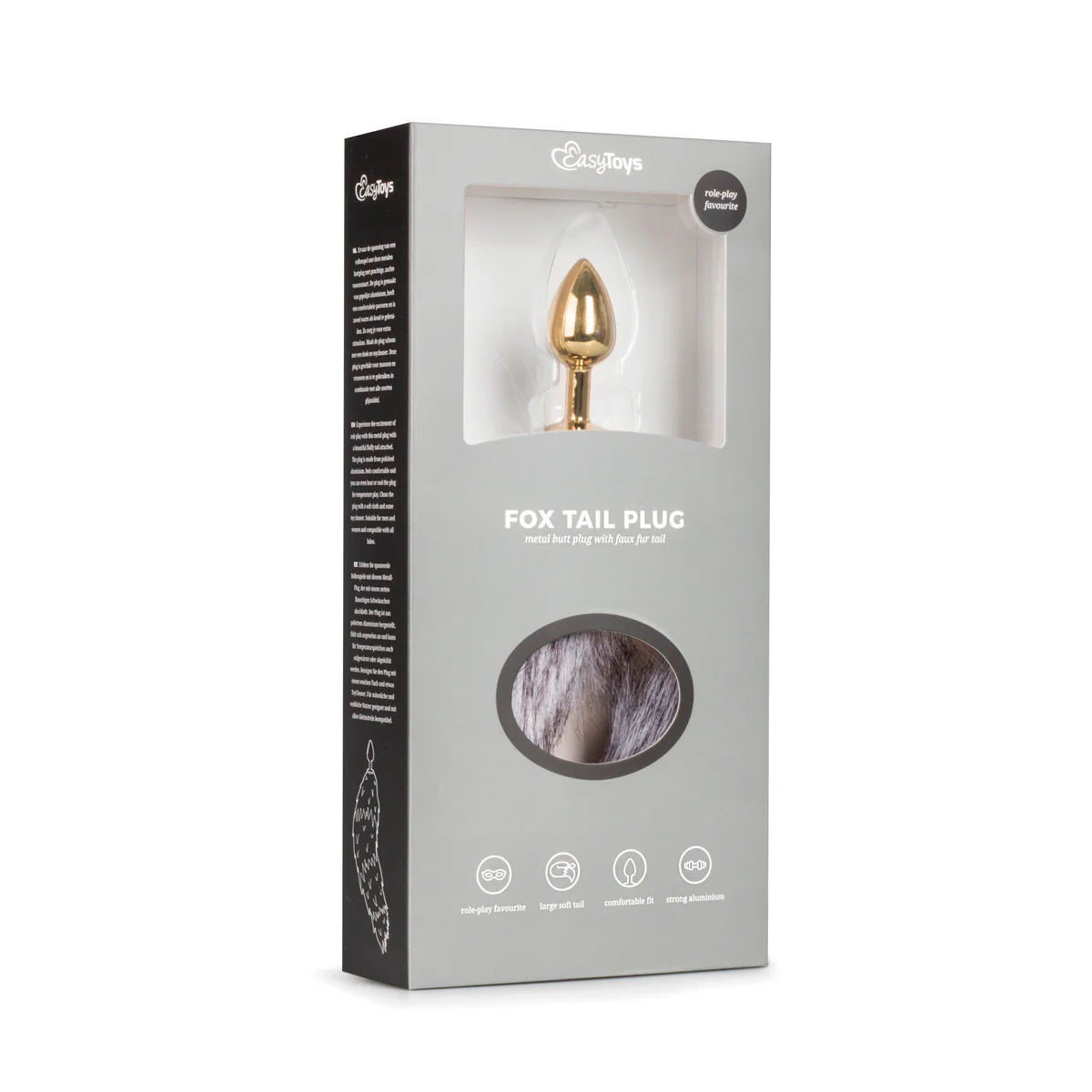 Buttplugg med svans guld (small) - Image 5
