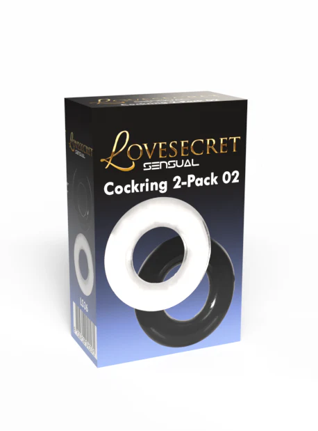 Cockring Duo Clear/Black - Image 2