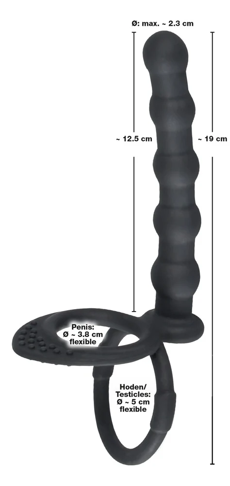 Double Trouble - Dubbel Penisring 13,5 cm - Image 5