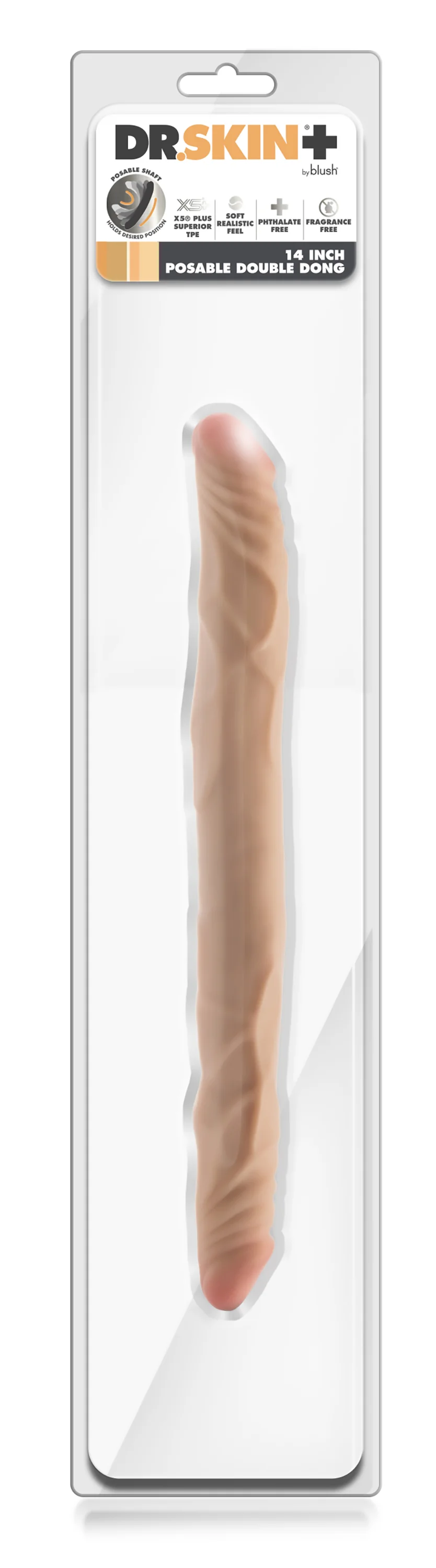 Dr Skin Posable Dubbeldildo 35 cm - Image 13