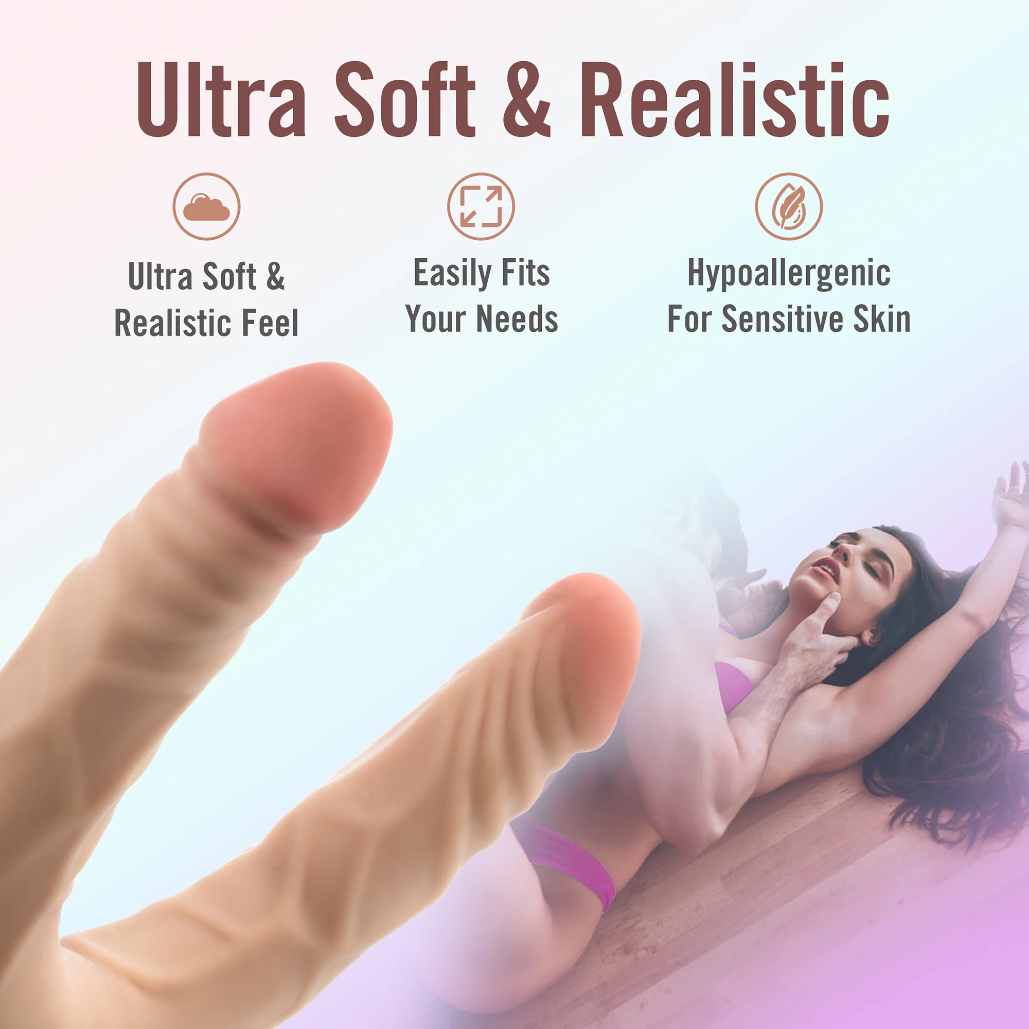 Dr Skin Posable Dubbeldildo 35 cm - Image 6