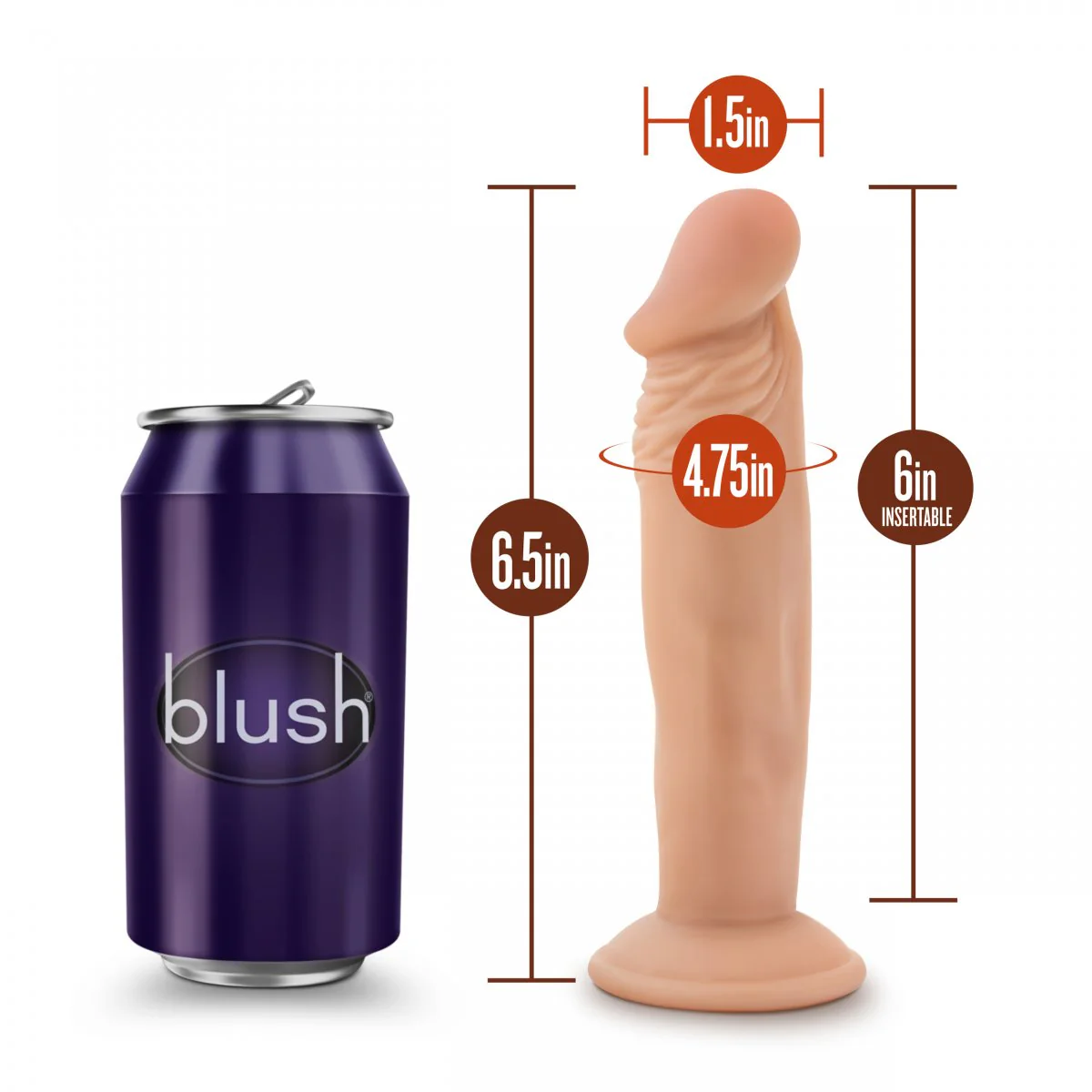 Dr Skin Realistisk Dildo 15 cm - Image 6
