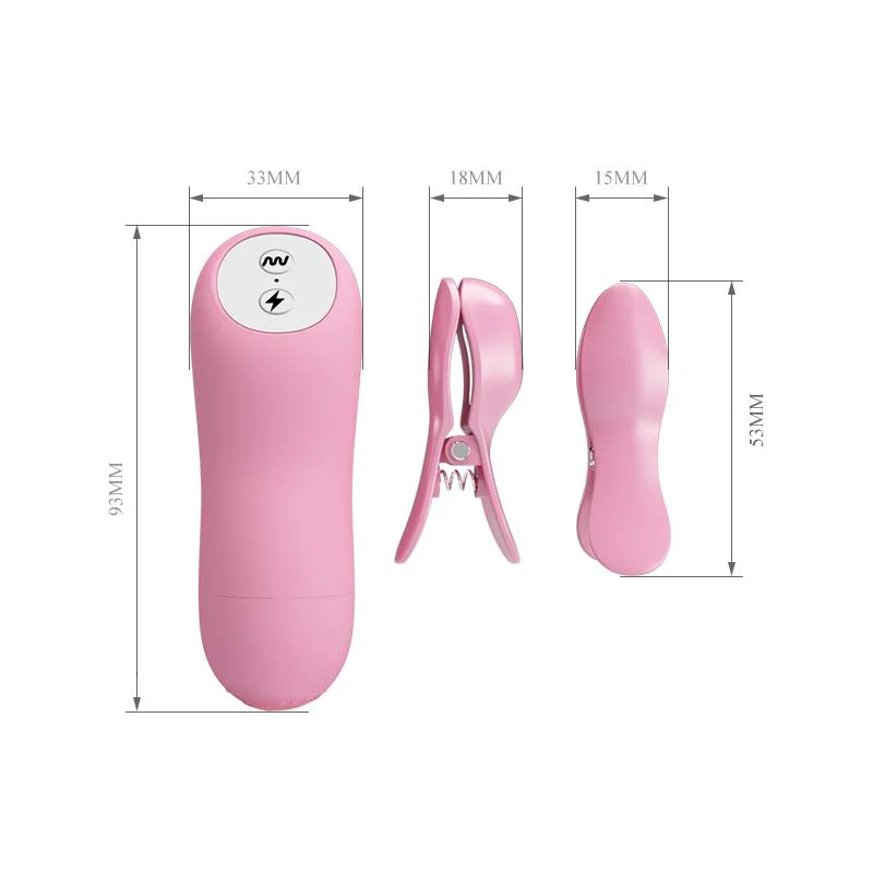 E-Stim Bröstklämmor Med Vibration - Image 8
