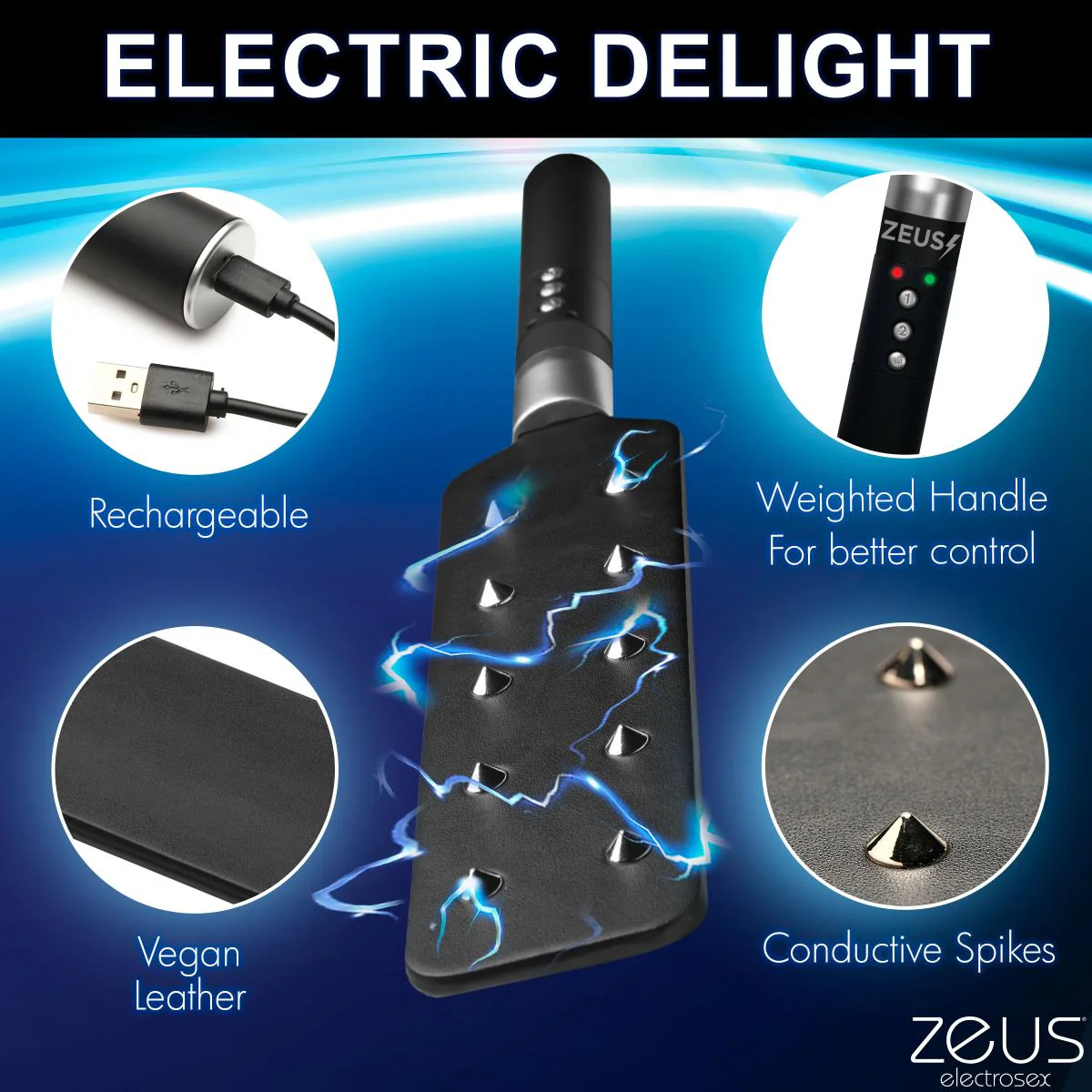 E-Stim Spiked Paddle - Image 9