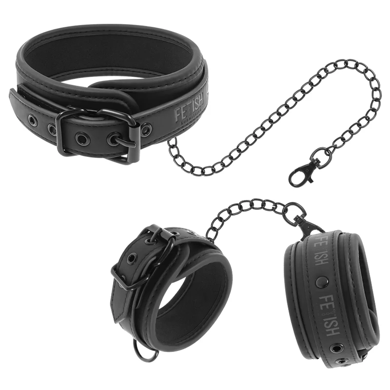 Fetish Submissive Collar & Cuffs - Image 2