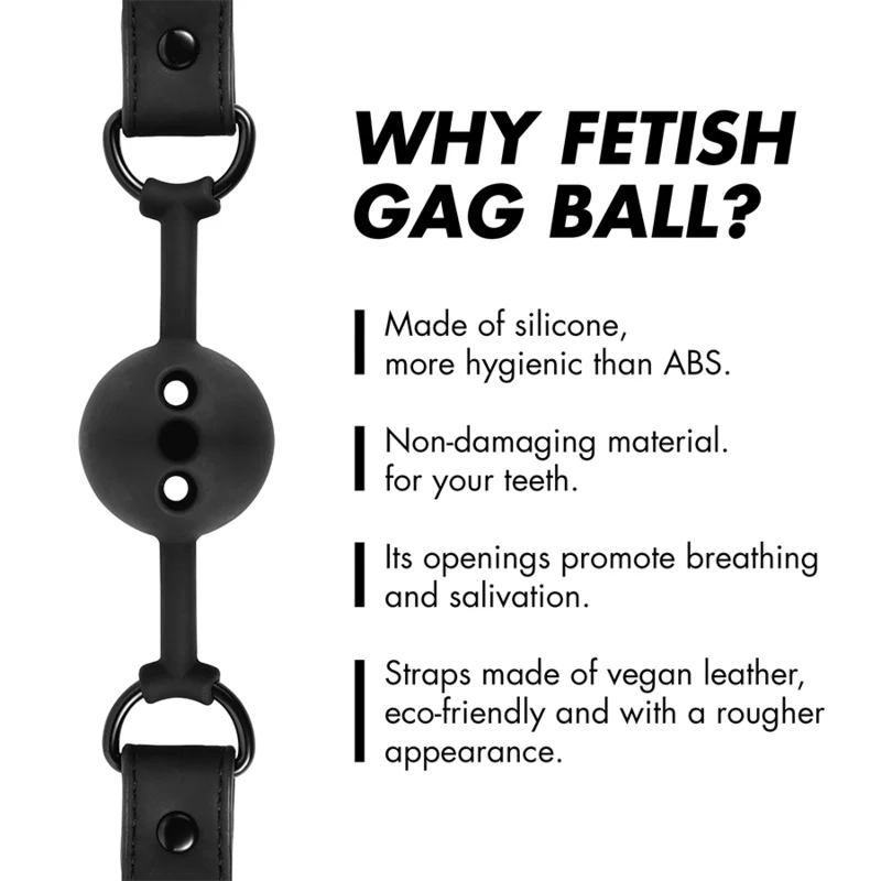 Fetish Submissive Silicone Ball Gag - Image 4