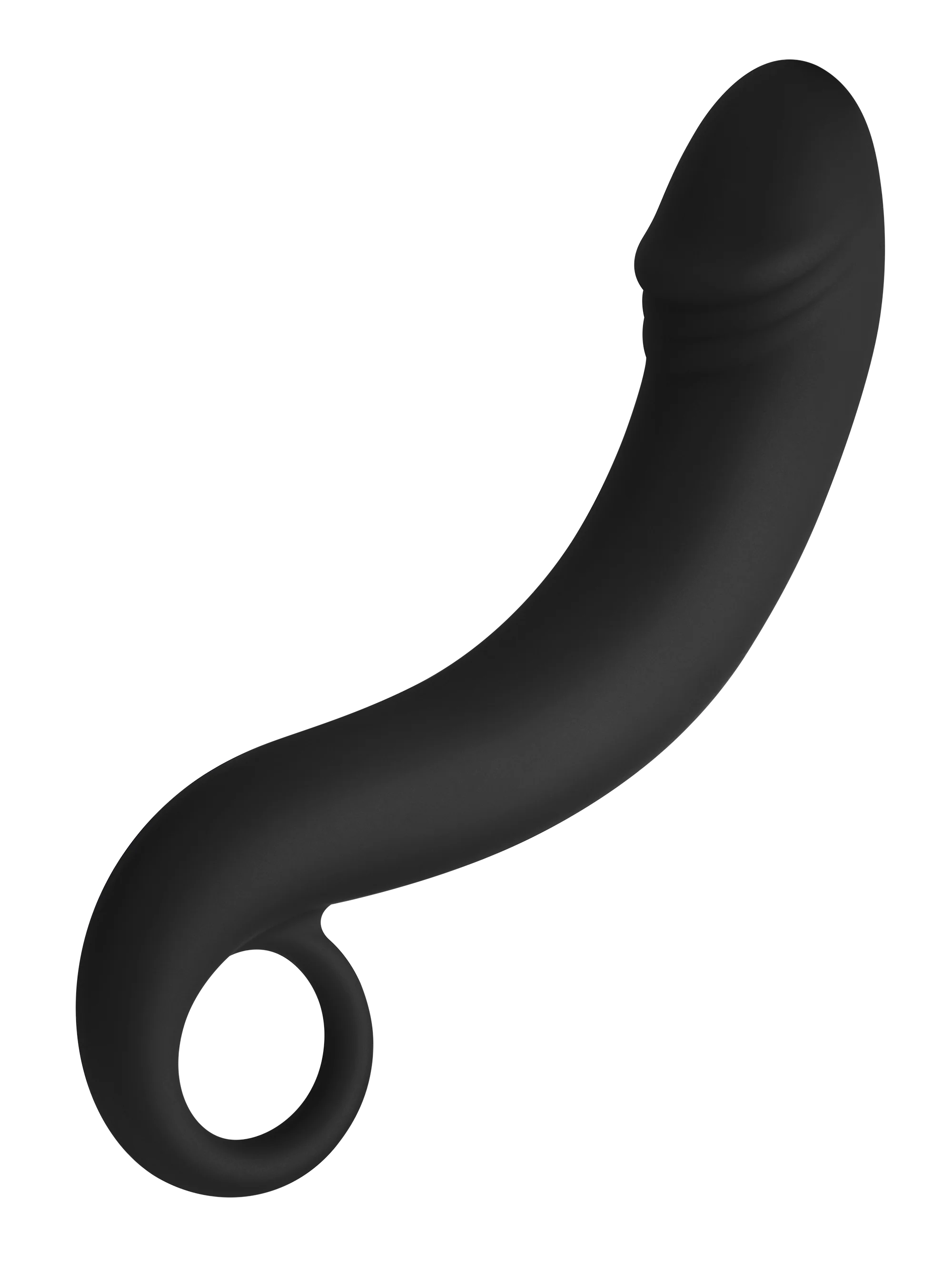 Forto F-19 Böjd Dildo Svart