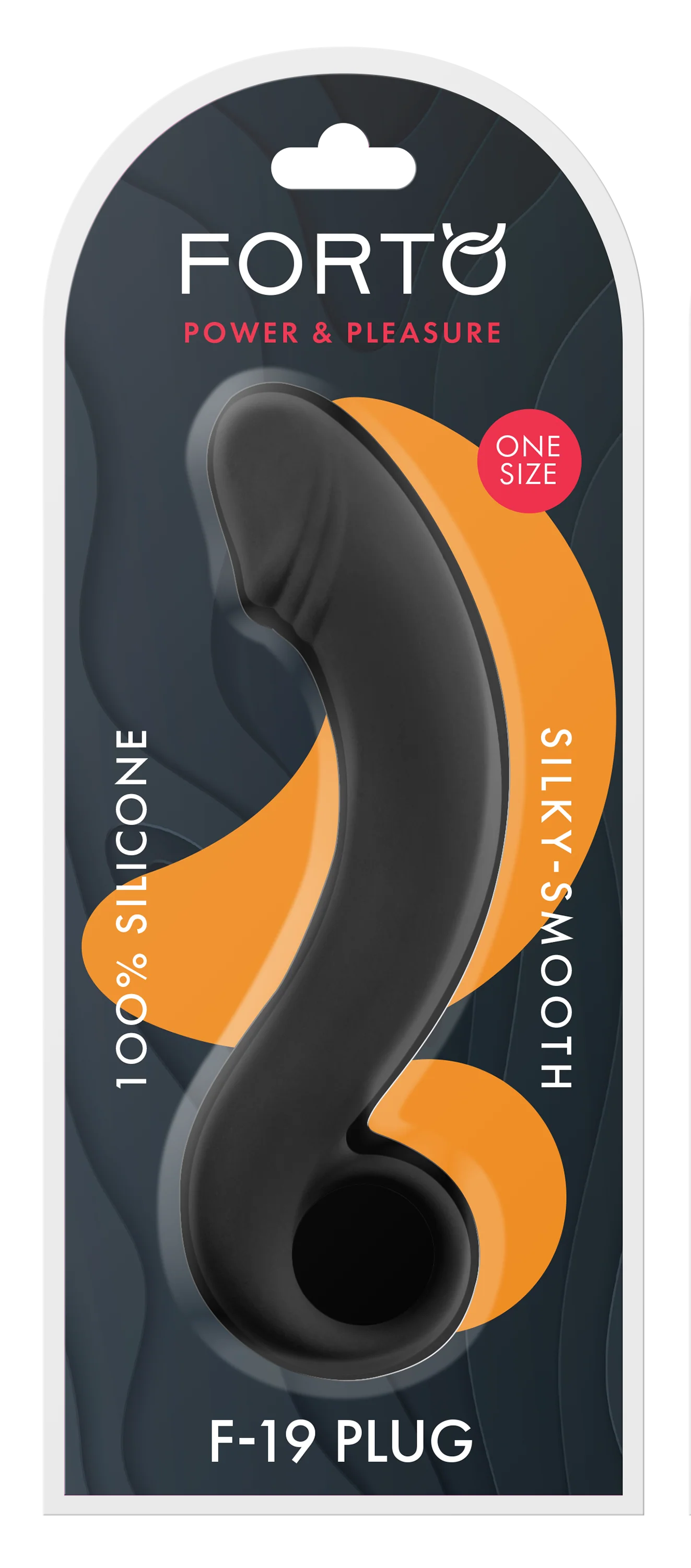 Forto F-19 Böjd Dildo Svart - Image 6