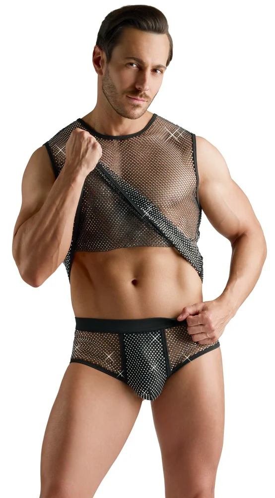 Glittrande Nätpants Herr - Image 7