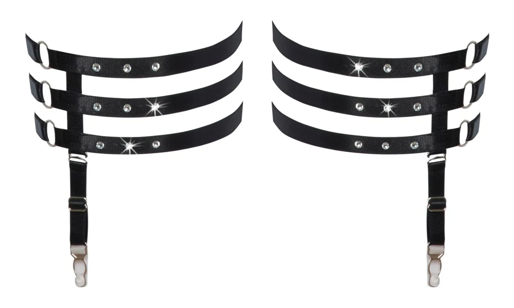 Glittrande Strass Strumpeband - Image 3