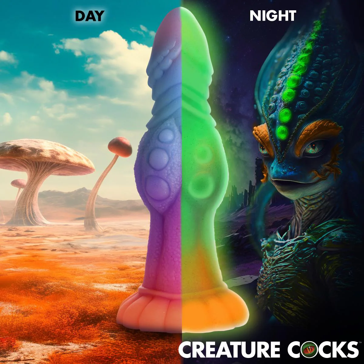 Glow-In-The-Dark Alien Dildo - Image 8