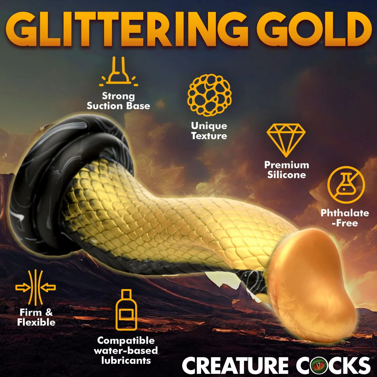 Golden Mamba Dildo - Image 8