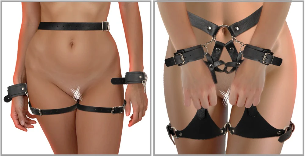 Harness med Handbojor och Nitar - Image 4