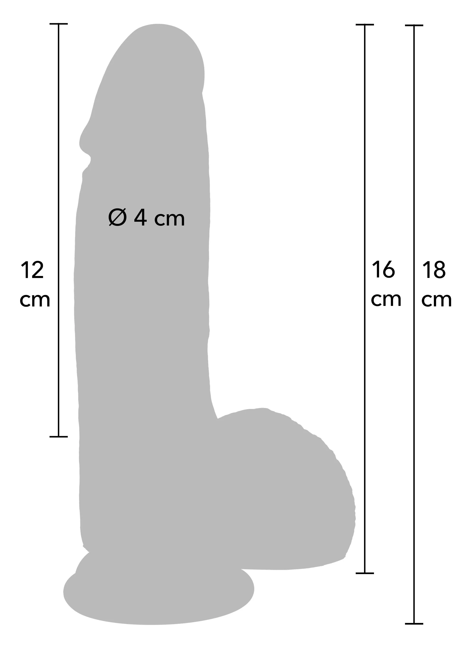 Inferno Realistisk Dildo 16 cm - Image 9
