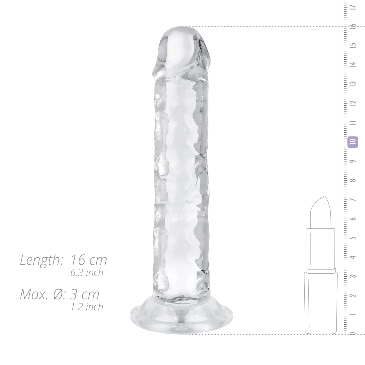 Jelly Dildo 14 cm Utan Pung - Image 8