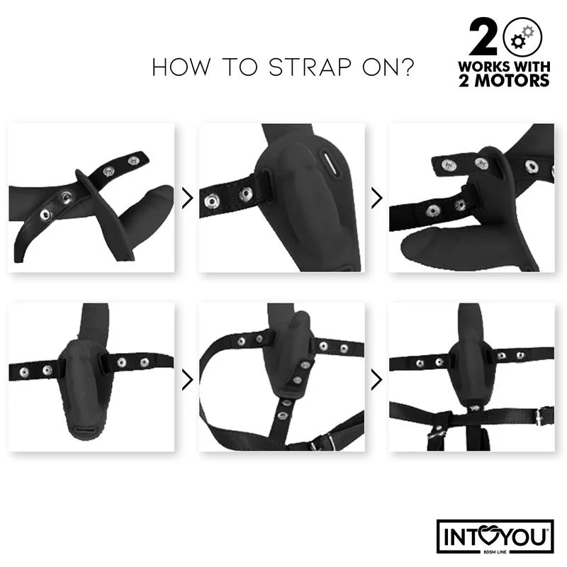Jordan Dubbel Strap-On Vibrator - Image 5