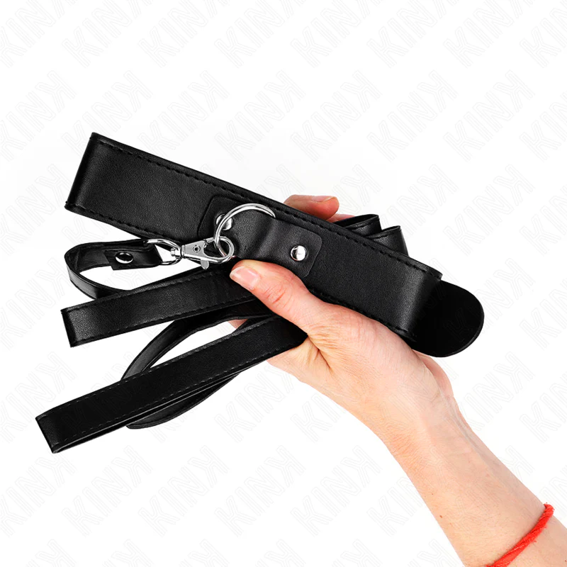 KINK Halsband med Koppel Svart - Image 5