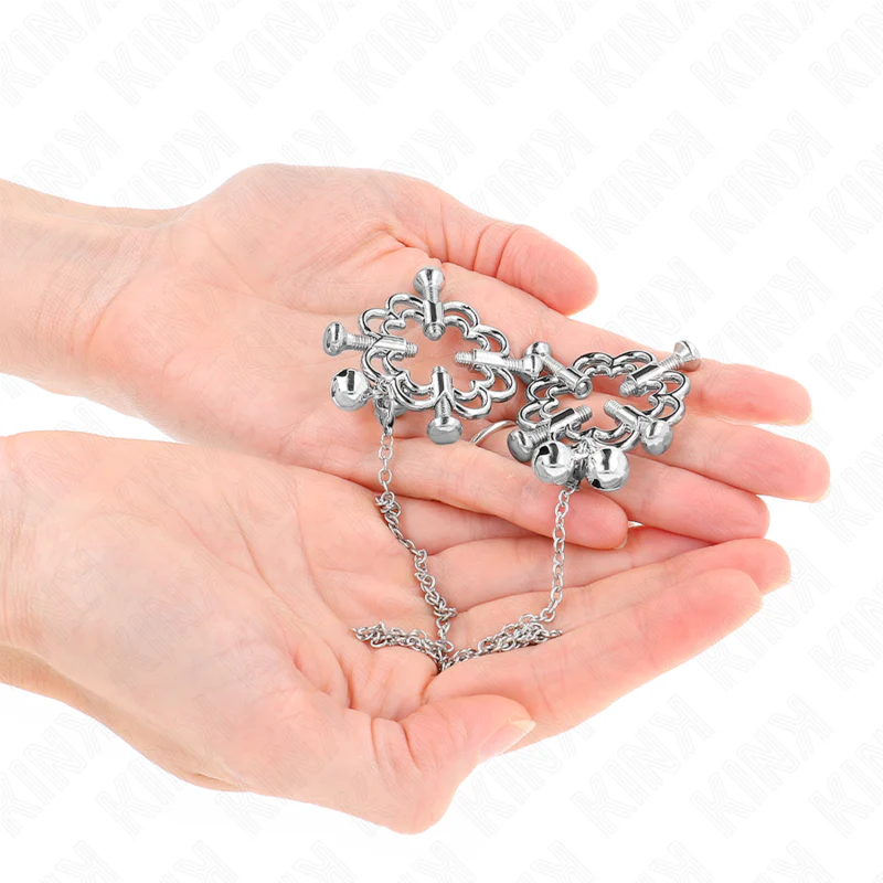 KINK Metall Bröstklämmor med Kedja - Image 3