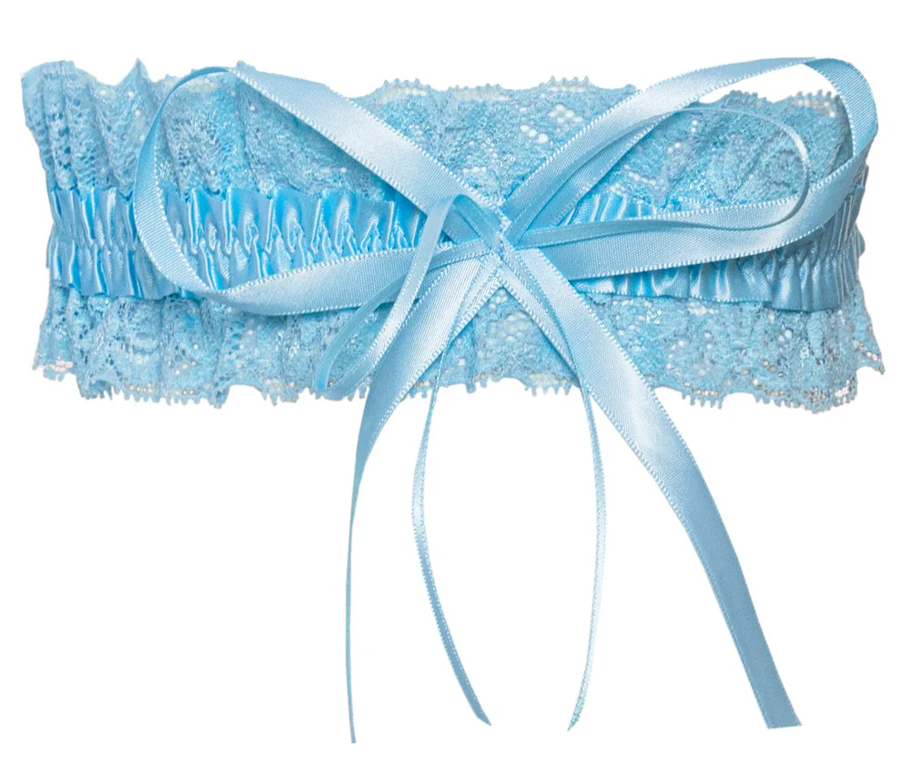 Light Blue Lace Garter - Image 2