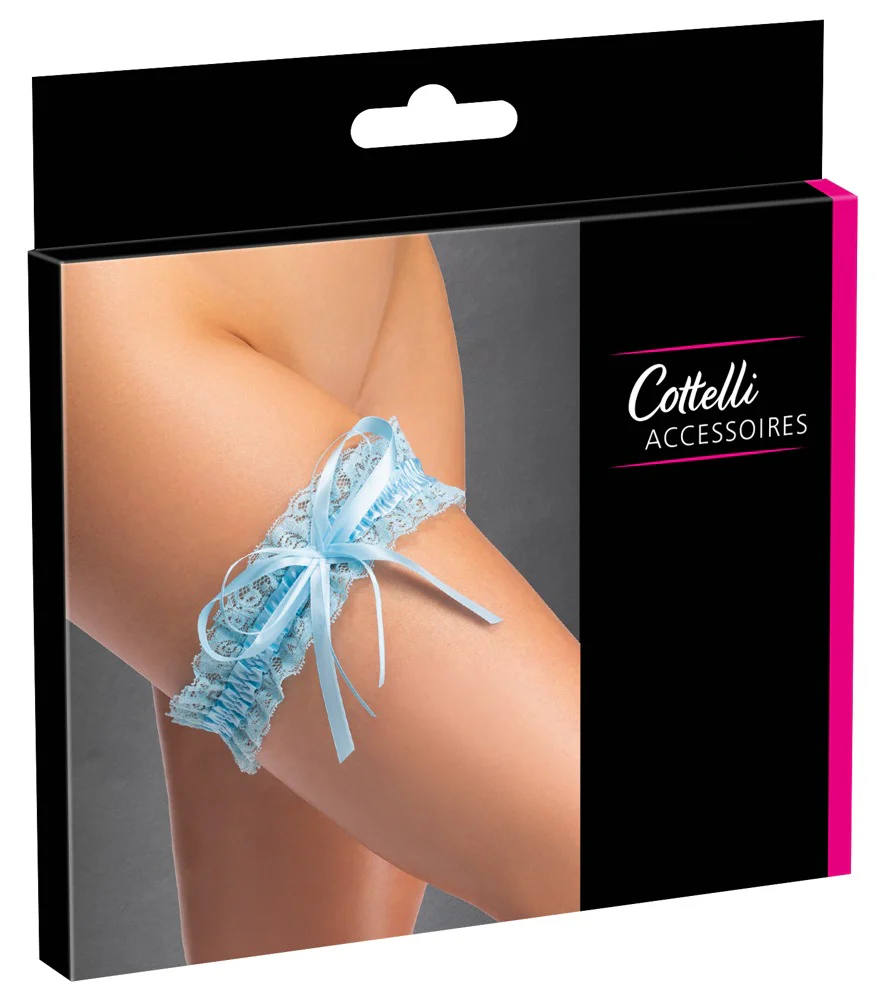 Light Blue Lace Garter - Image 4