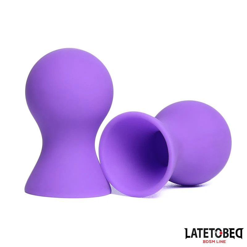 Lila Nipple Suckers Silikon