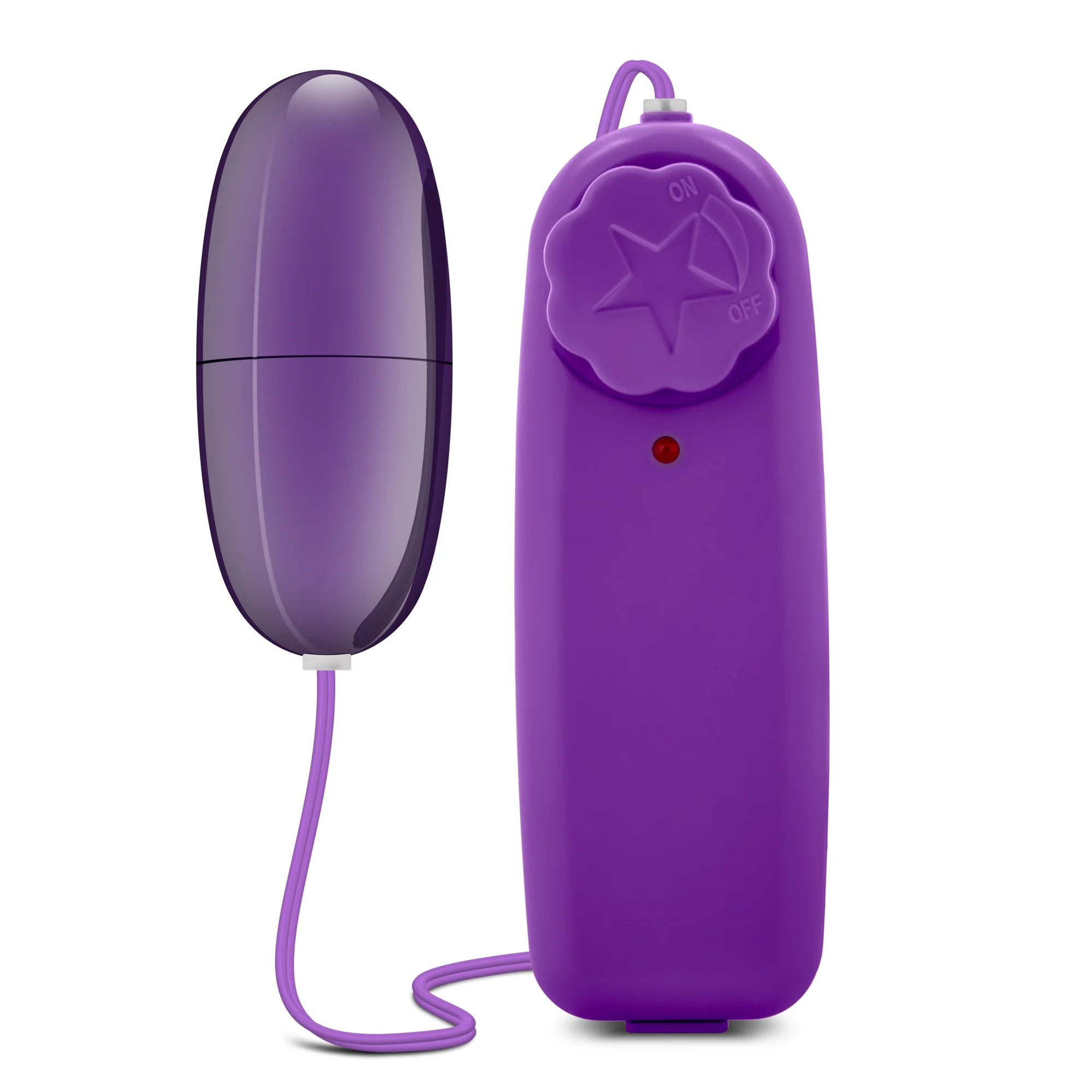 Lila Vibratorägg med Sladd