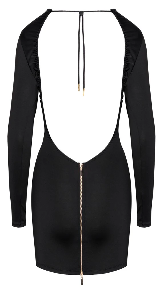 Mini Dress Svart med Öppen Rygg - Image 7