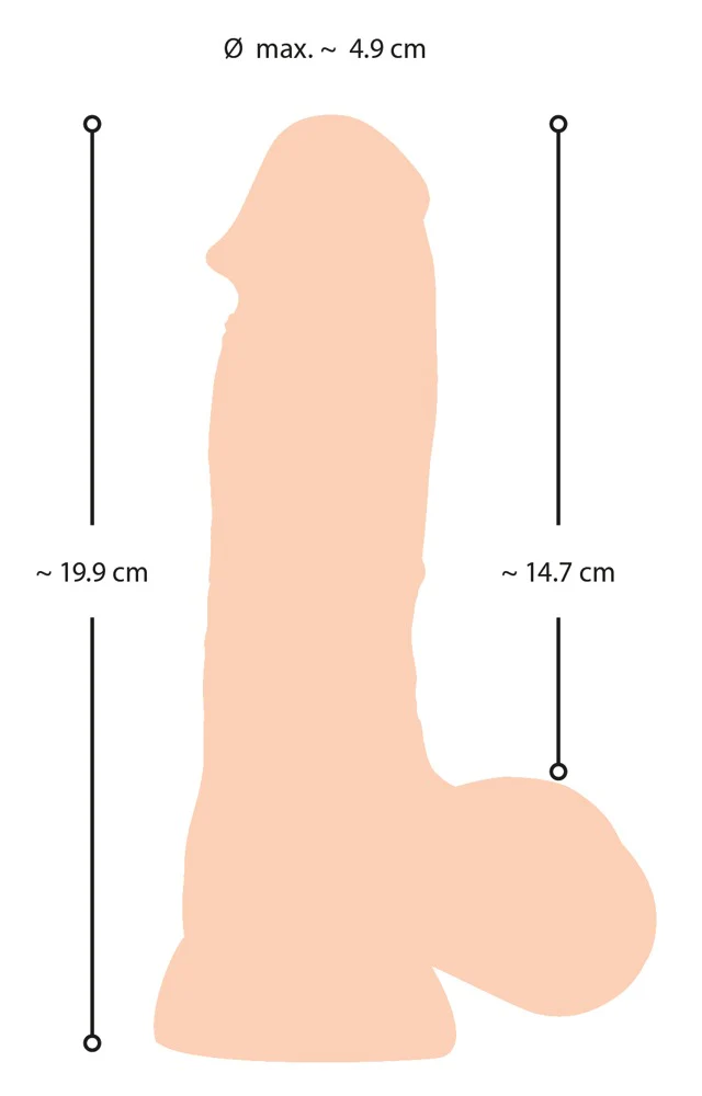 Nature Skin Realistisk Dildo 20 cm - Image 9